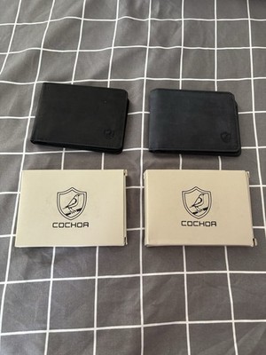 mens leather wallet bifold new