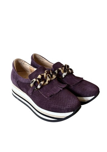 Softwaves Carly Sneaker Purple Velvet Size 7.5
