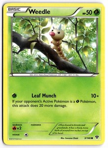 Weedle 3/146 XY Base Set Common