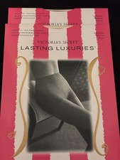 Victoria's Secret Lasting Luxuries Control Top Pantyhose Sz M Natural New 2pr