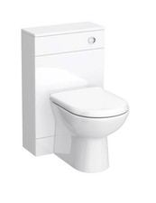 Toreno Round Rimless Close Coupled Toilet & Soft Close Seat, Cistern