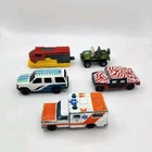Vtg Matchbox Lot Of 5 Hummer Ambulance Train Lesney Die-cast Toy Trucks Cars