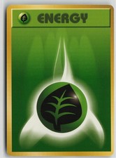 Grass Energy Base Set Pokemon Japanese Moderately Played