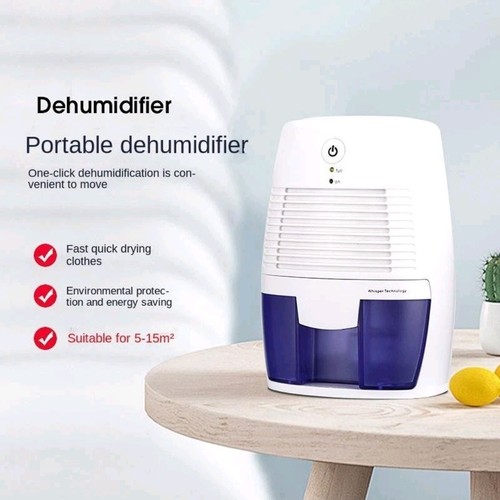 500ml Mini Dehumidifier Portable Electric Quiet Home Bedroom Office UK Plug