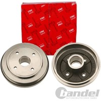 2X Trw 180Mm Bremstrommeln Hinten Passend FÜR Opel Agila Links+Rechts | DB4304