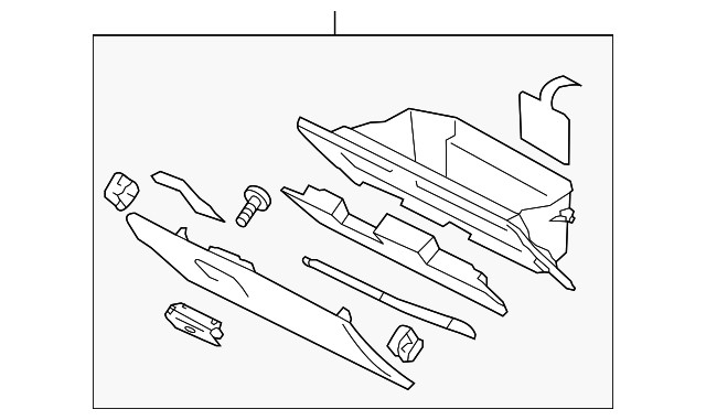 Caja de guantes para Subaru Forester Crosstrek Impreza XV 2013-2018 (N/P 66121FJ040VH)