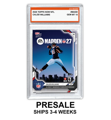 Caleb Williams 2026 TOPPS NOW NFL #MADD Madden 27 Graded Gem Mint 10 - Presale