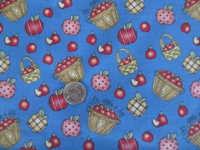 4994.  Marcus Bros. AN APPLE A DAY by D. Marcum COTTON FABRIC- 43-1/2'' x 7/8 yd.