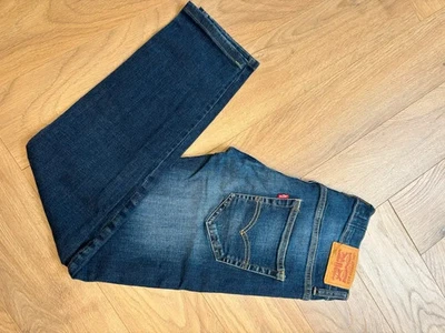 Levi’s 520 Extreme Taper Jeans W28 Blue Distressed Ripped Denim Y2K - Image 1 of 4