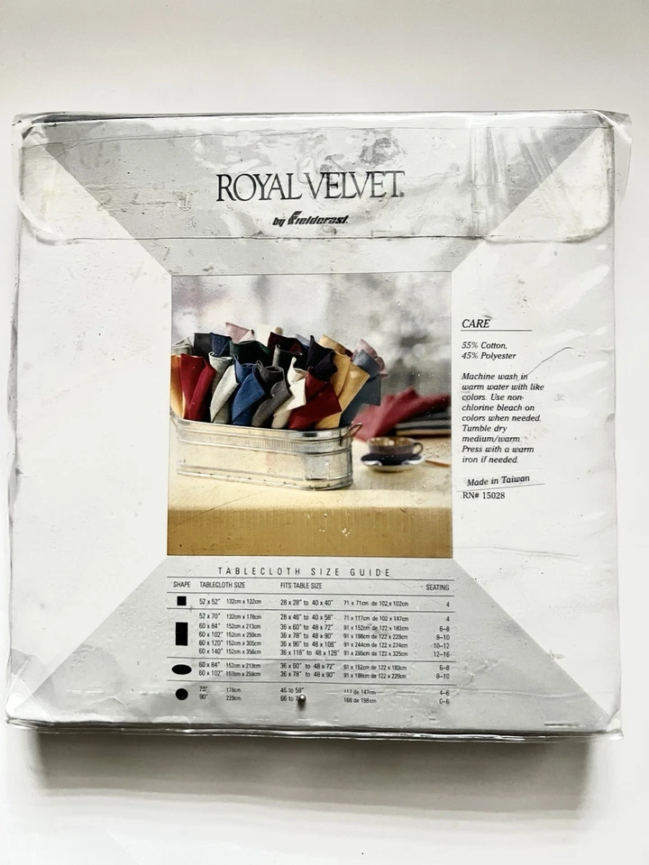 Royal velvet by Fieldcrest fine table linens 70” round tablecloth Maroon Red - Image 2 of 2