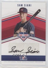 2018 USA Baseball Stars & Stripes Black Ink 17/25 Sammy Siani Sam Auto 2id
