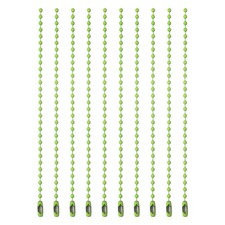 Ball Bead Chains, 4.7 Inch, Light Green  100 Pcs , Dog Tag Chain Keychain