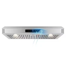 36 In. 1200 CFM Convertible under Cabinet Range Hood in Stainless Steel with 4-S