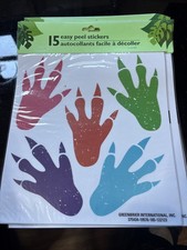 Dinosaur Footprint Stickers Package Autocollants Easy Peel