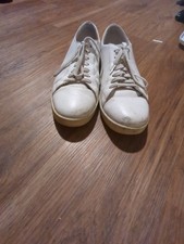 Hush Puppies White Leather Sneakers