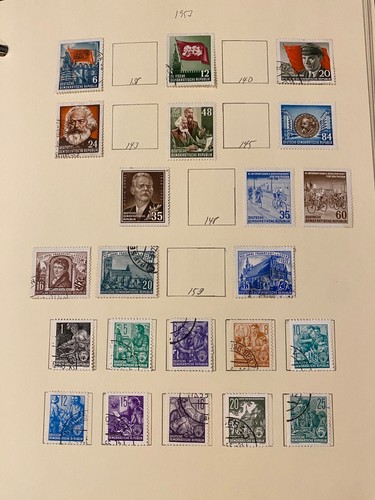 German Stamps hinged on pages 1950s-60s Hundreds See Video 1398 - Picture 2 of 24