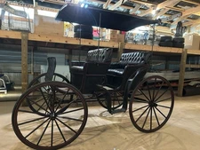 Antique Horse Drawn Carriage Staver Carriage Co, Chicago, IL.  4 Person