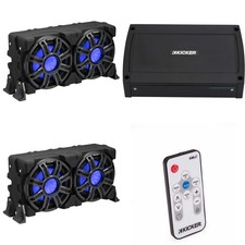 Kicker 2 51MWLE104 - MWE 10-Inch Loaded Premium Marine Sub Encl w/ Passive ...