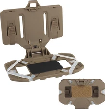 Tactical Plate Carrier Vest Attachments Universal Phone Chest Mount for Tan 