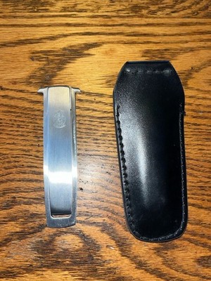 Vintage SMITH & WESSON Model 6042 Swing Blade Boot Knife W/ Sheath
