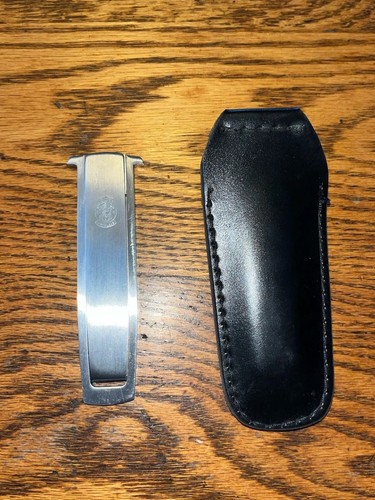 Vintage SMITH & WESSON Model 6042 Swing Blade Boot Knife W/ Sheath