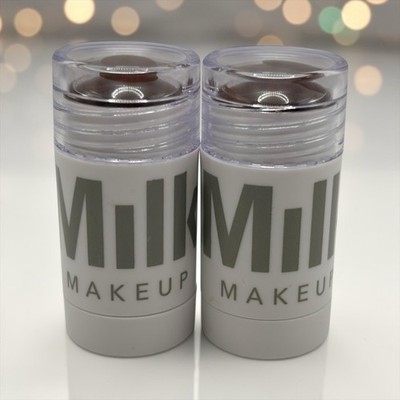 (2) MILK MAKEUP Matte Cream Bronzer Stick Color: Blitzed - deep bronze - 0.19oz