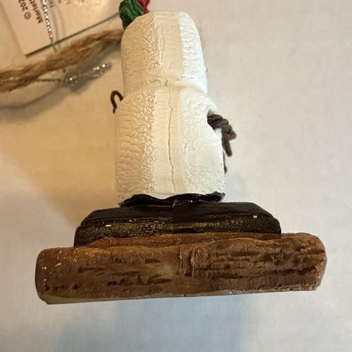 Ornamento natalizio marshmallow arrosto fuoco da campeggio S'mores Ganz 2020 con etichette - Foto 5 di 7