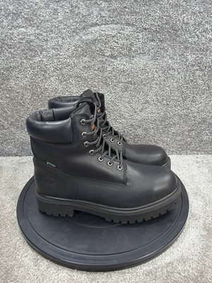 Timberland Pro Boots Mens Size 11 M Direct Attach Steel Toe Work Black Leather