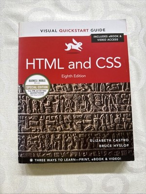 HTML and CSS 8th Edition Web Development Programming Textbook