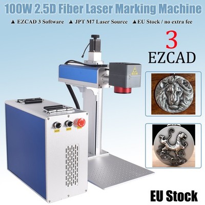 2.5D 100W JPT M7 Mopa Fiber Laser Engraver Marking Machine EZCAD 3 For Jewelry