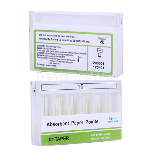 Dental Endo Cotton Fiber Absorbent Paper Points / Gutta Percha Point Fiber Taper - Picture 237 of 250