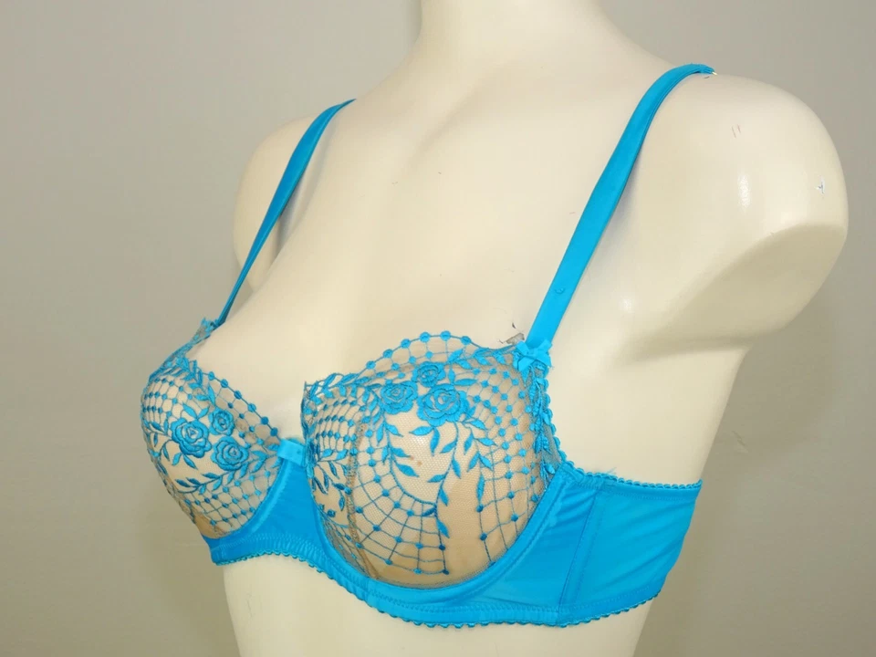 Dita Von Teese# Julies Roses Sheer Unlined Underwire Bra US Size 34 B - Image 2 of 4