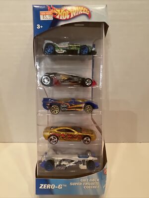 Vintage 2002 Hot Wheels Zero-G 5 Vehicle Gift Set, Brand New In Box!