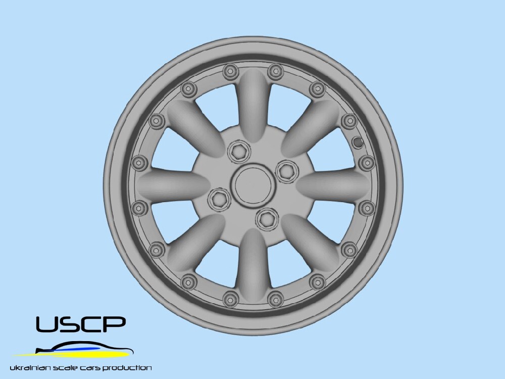 USCP 24P181t 1/24 Resin wheels 13 inch + Tires JBW SUPERLIGHT 2 Mini ...