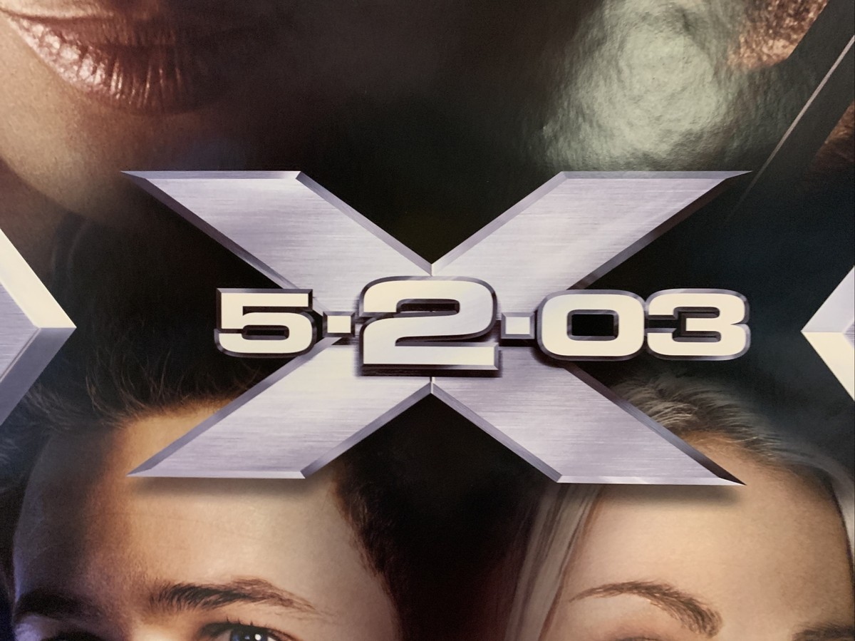 [貴重]　X2: X-Men 劇場掲示用バナー X-men X2 Promo Movie Poster Version C 40x27 Inch Hugh Jackman