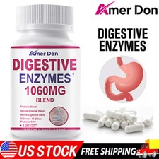 Digestive Enzymes Prebiotic  Probiotics Gas, Constipation  Bloating Relief 120