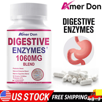 #ad #ad Digestive Enzymes Prebiotic amp; Probiotics Gas Constipation amp; Bloating Relief 120 $15.50