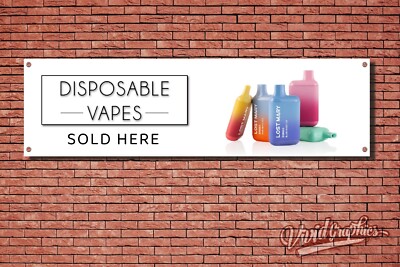 Vapes Sold Here Bloody Mary Banner / Marktstand / Ladenaufsteller / Schild