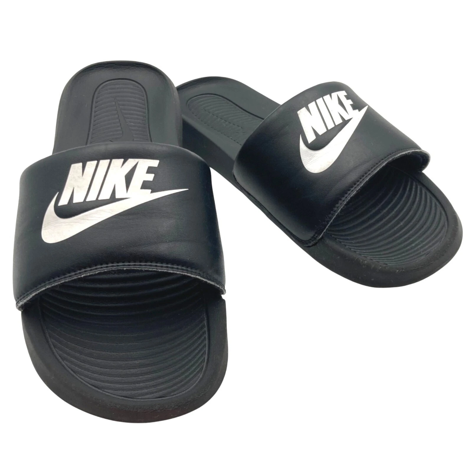 Sandali infradito Nike donna Victori One Slide CN9677 005 taglia 9 nero bianco