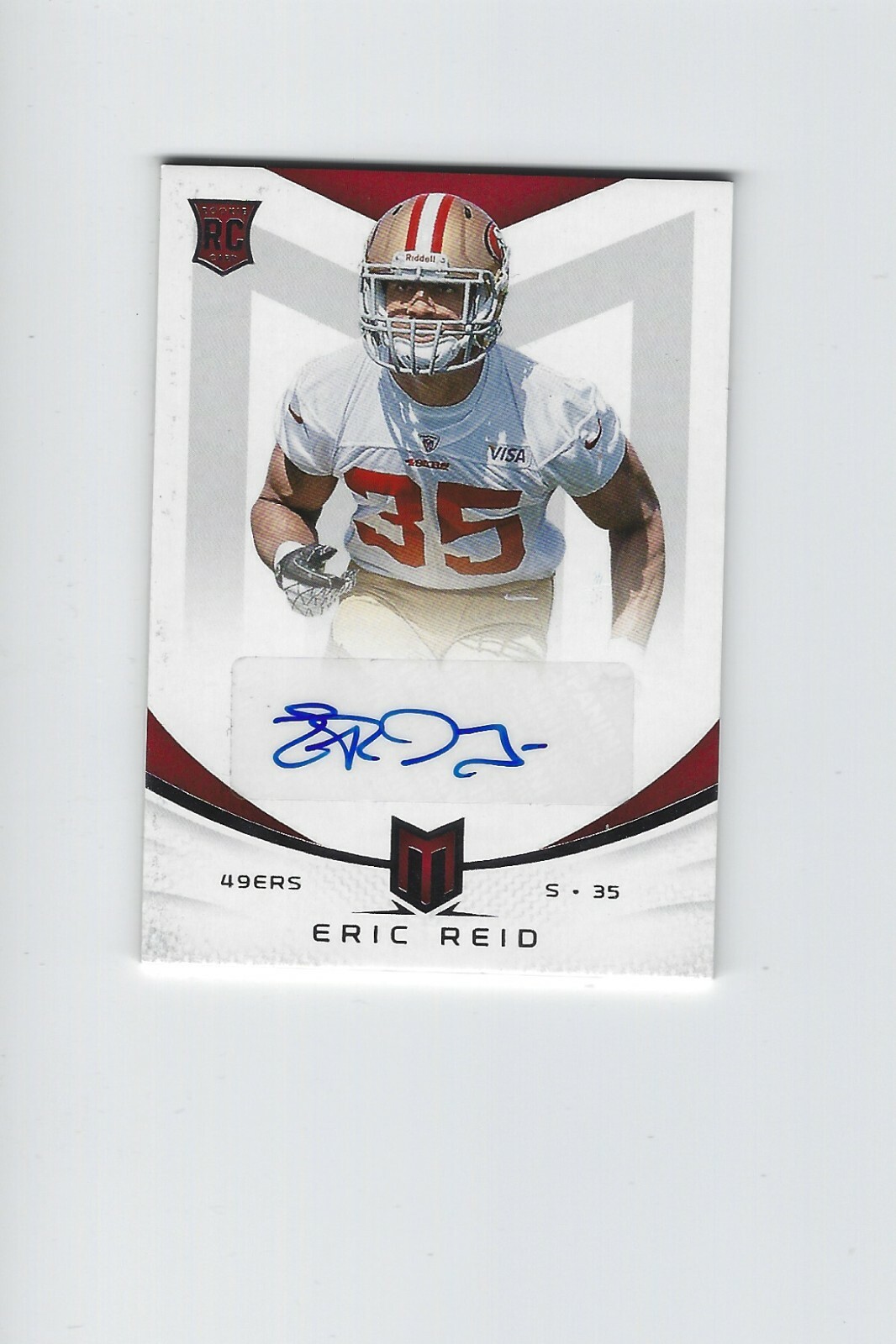 2013 Momentum Rookie Initiation Signatures Eric Reid Auto /199