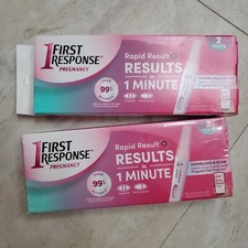 2 Boxes First Response Rapid Results Pregnancy Tests 2 Tests Per Box 2023 2024