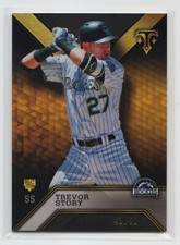 2016 Topps Triple Threads Onyx 41/50 Trevor Story #92 Rookie RC