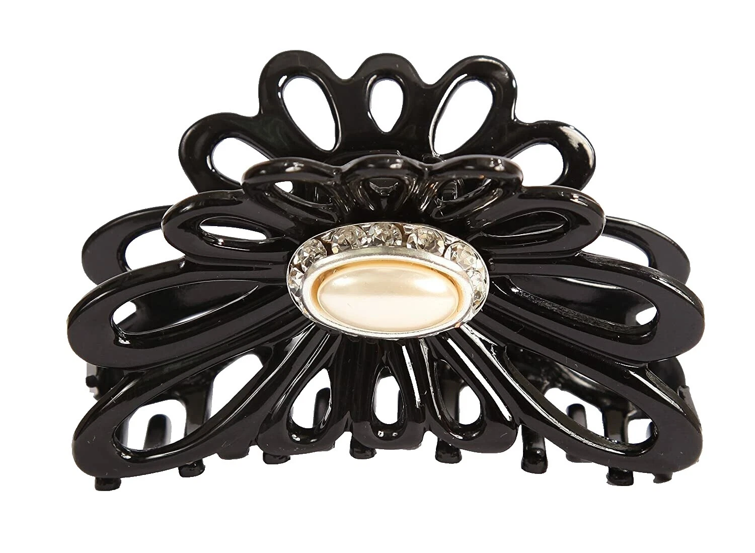 Flower Black Hair Hair Claws for Women