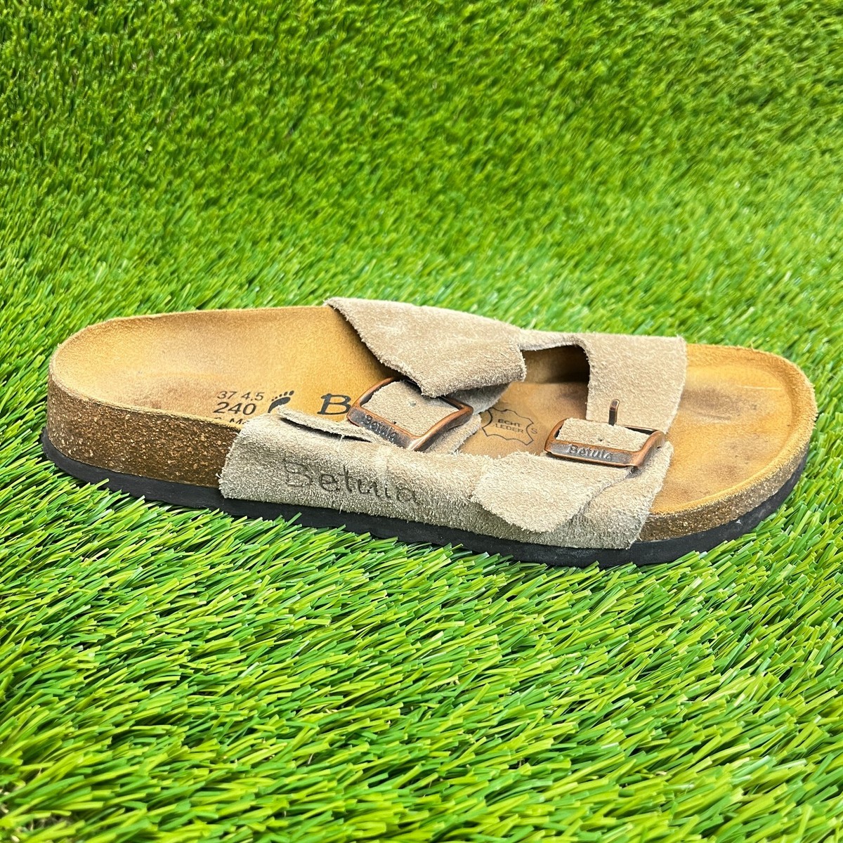 Birkenstock Betula Arizona Womens Size 6 Beige Brown Beach Walking