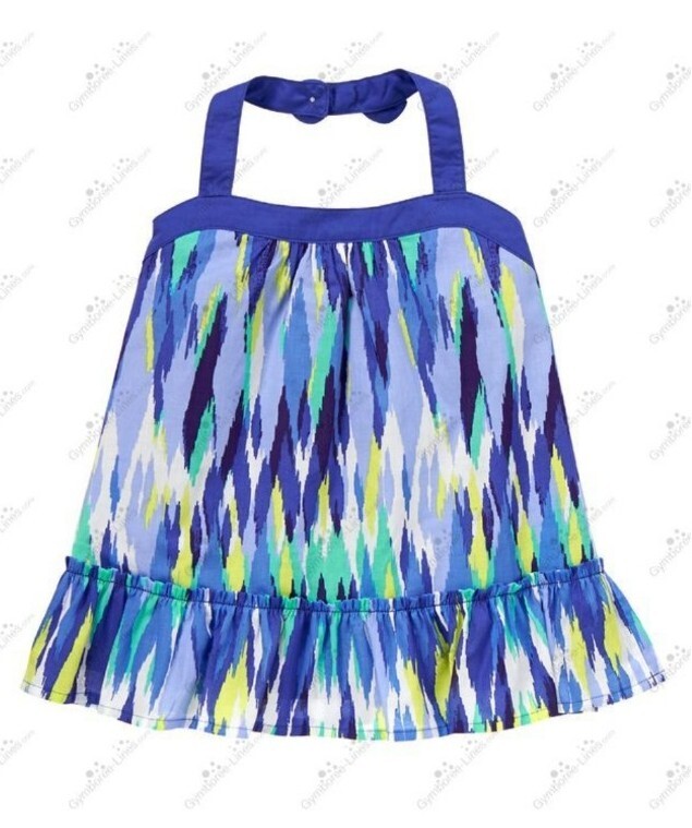 Lot Gymboree Fille 5 Ans - Haut Halter Et Short - Safari Ikat Bleu