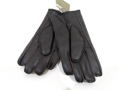 mens brown leather dress gloves Men's Light Brown Sheepskin Genuine leather Winter Gloves