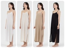 Long Cotton Slip Dress, Camisole Dress, Light Cotton Slip Dress, Night Wear