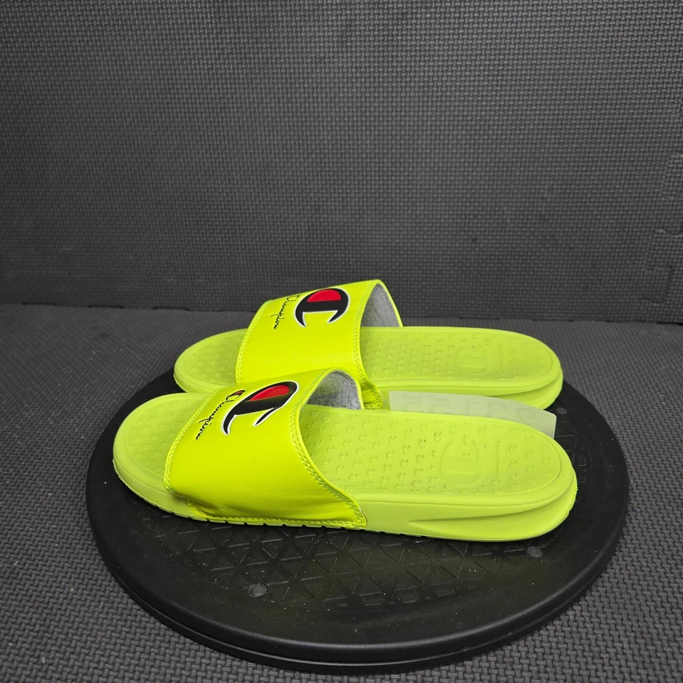 Sandalias Champion Super Slide Duo juveniles talla 5 amarillo neón Foto 3 de 4