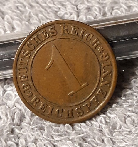 1931 ~ German Bronze 1 Reichspfennig KM#37 ~ Germany ~ Heavily Circulated - Picture 8 of 15