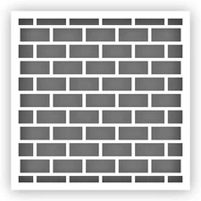 Brick Wall Pattern #1 Stencil - Choose a Size - Laser-Cut Reusable Plastic